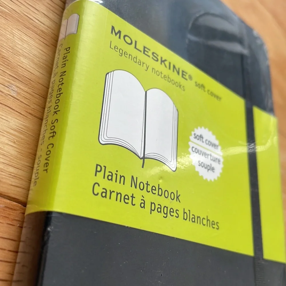 Moleskine legendary notebook soft cover plain notebook size 4” x 6”